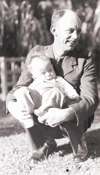 W.E. Pidgeon (WEP) with son Graham at home in Northwood about Ja