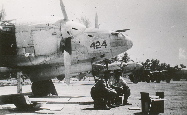 P38 Lightnings at Morotai airfield